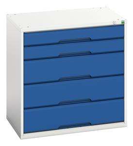 Verso 800Wx550Dx800H 5 Drawer Cabinet Bott Verso Drawer Cabinets 800 x 550  Tool Storage for garages and workshops 44/16925112.11 Verso 800 x 550 x 800H Drawer Cabinet.jpg